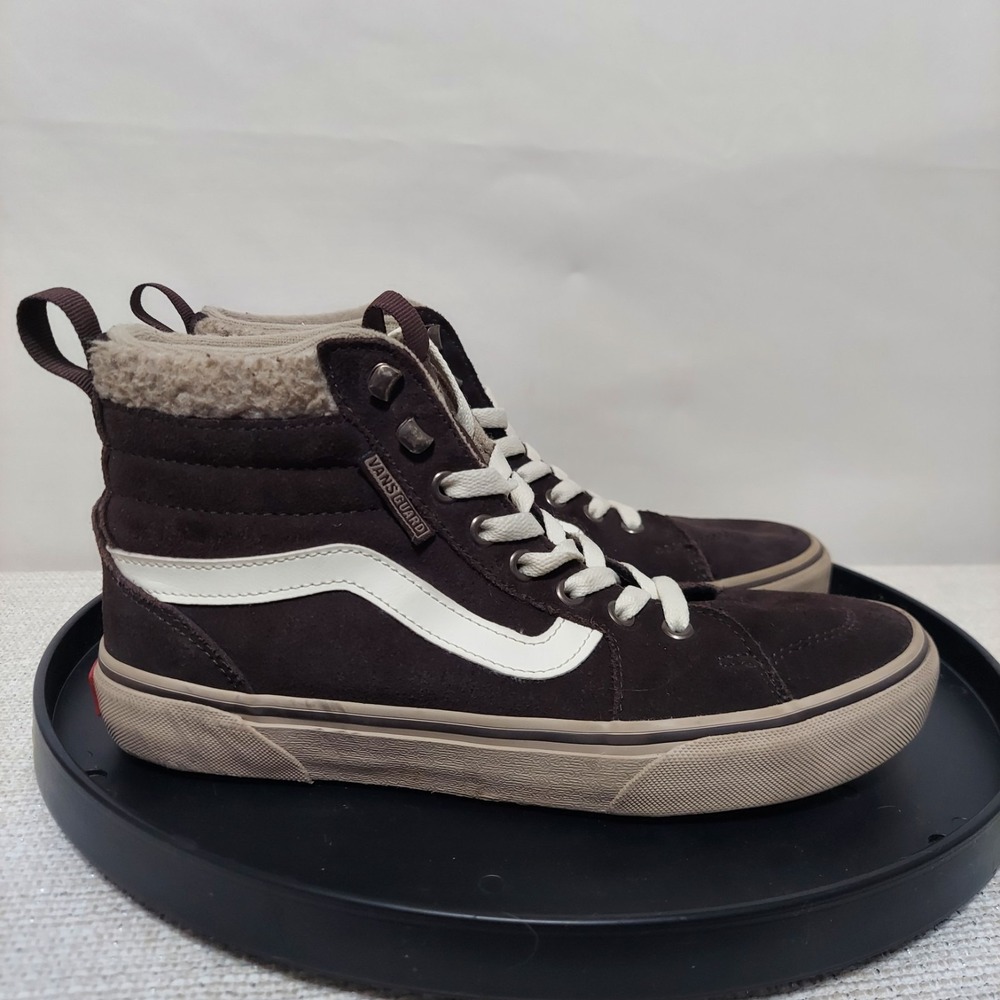 Vans Filmore High Top Skate Brown Sherpa‎ Women's Size 9/Men's 7.5 - Picture 3 of 10